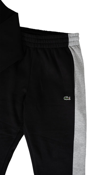 Lacoste Komplet Crni sa Logo Text Printom na Rukavu