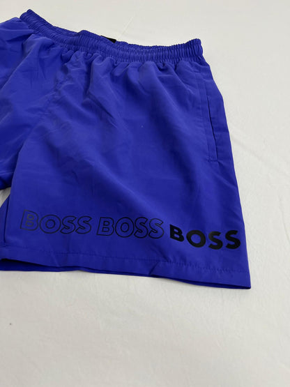 BOSS Ljubičasti Šorc sa BOSS Printom na Nozi