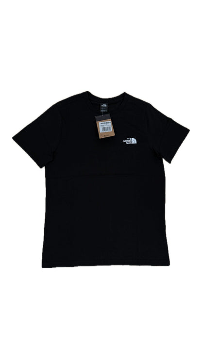 The North Face Crna Majica sa Vertikalnim Tekstom na Leđima