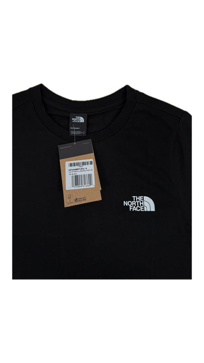 The North Face Crna Majica sa Vertikalnim Tekstom na Leđima
