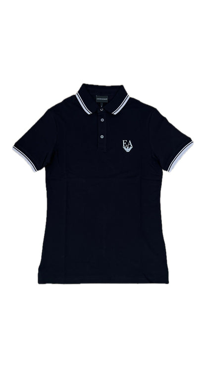 Emporio Armani Crna Polo Majica sa EA Logom [Ultra Slim Fit]