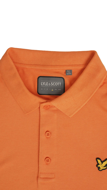 Lyle & Scott Narandžasta Majica na Kragnu
