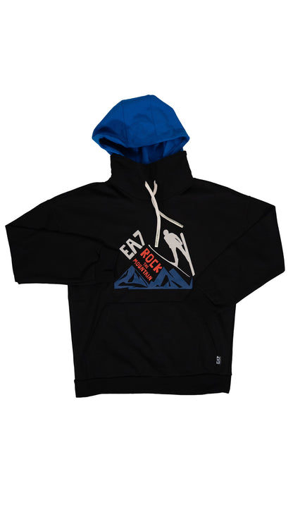 Emporio Armani EA7 Crni Duks sa Ski Printom
