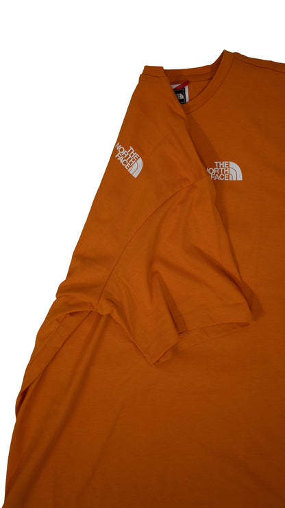 The North Face Narandžasta Majica sa Minimalistic Logom