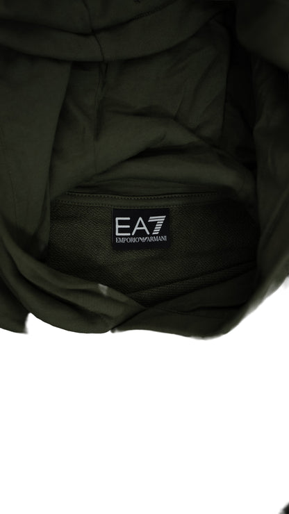 Emporio Armani EA7 Maslinasti Duks sa Logom na Kapuljači