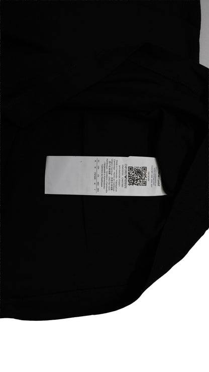 Emporio Armani EA7 Crna Majica sa Minimalistic Text Znakom