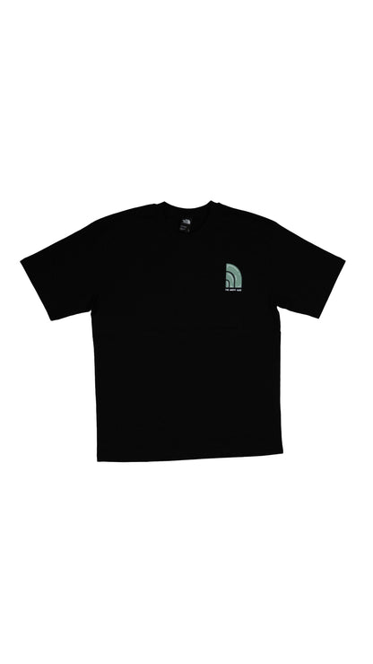 The North Face Crna Majica sa 'Bubble Tee' Logom na Leðima