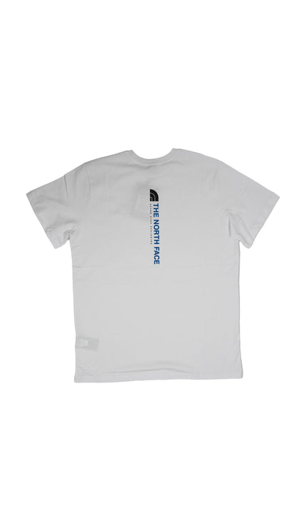 The North Face Bela Majica sa Vertical Text Printom na Leđima