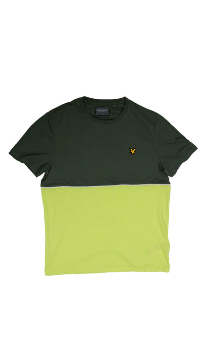 Lyle & Scott Neon Zelena/Maslinasta Sport Majica