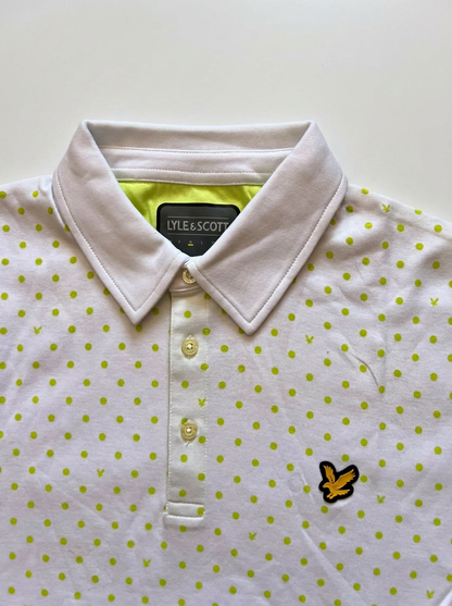Lyle & Scott Bela Polo Majica sa Zelenim Detaljima