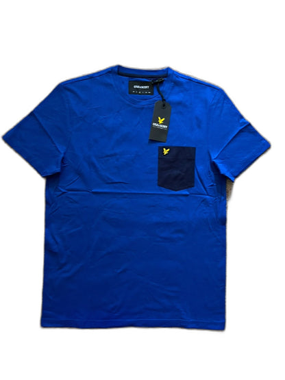 Lyle & Scott Plava Majica sa Teget Džepom
