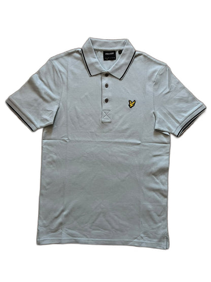 Lyle & Scott Baby Blue Polo Majica sa Crnim Detaljima na Kragni