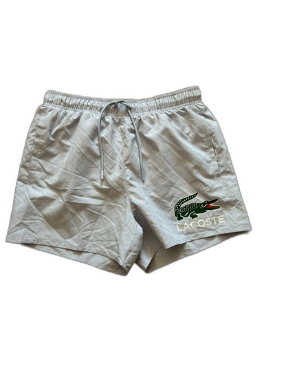 Lacoste beli šorc za kupanje sa velikim krokodilom