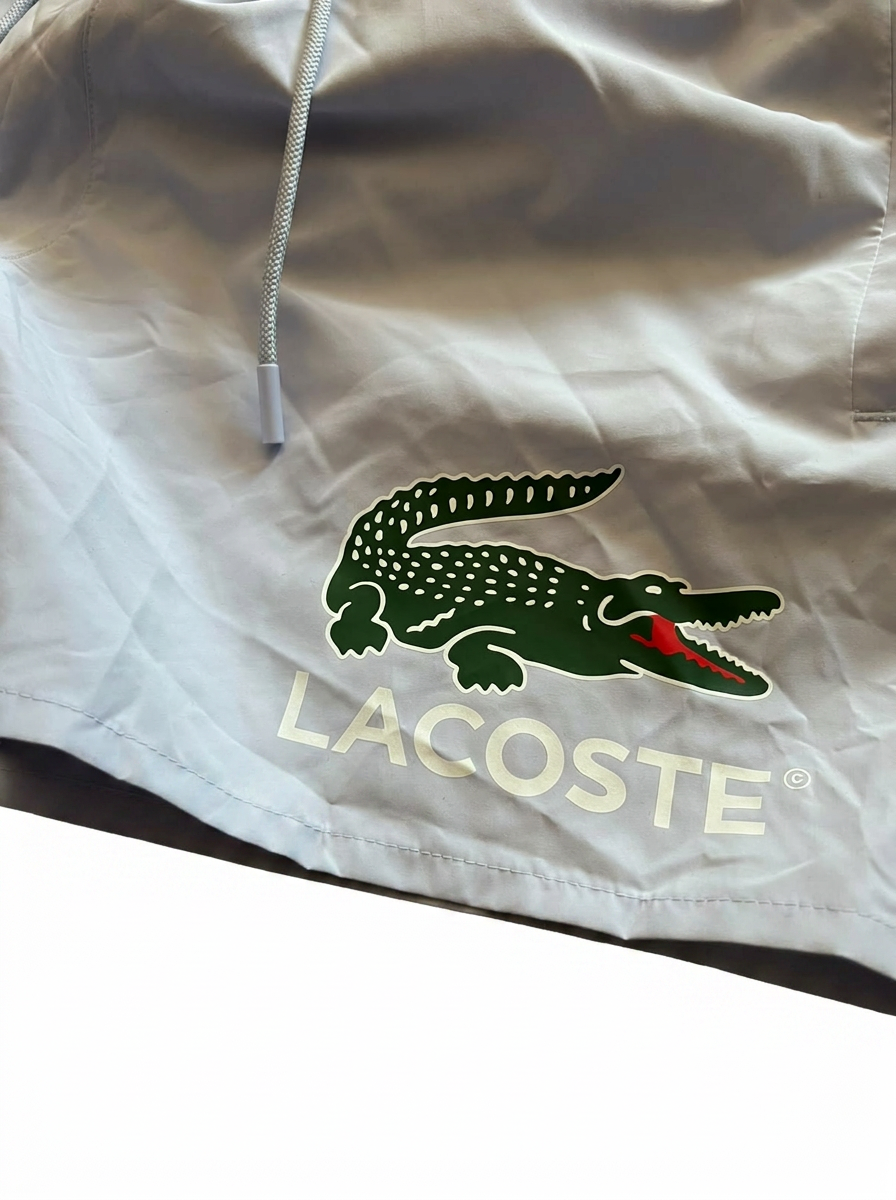 Lacoste krokodil logo detalj