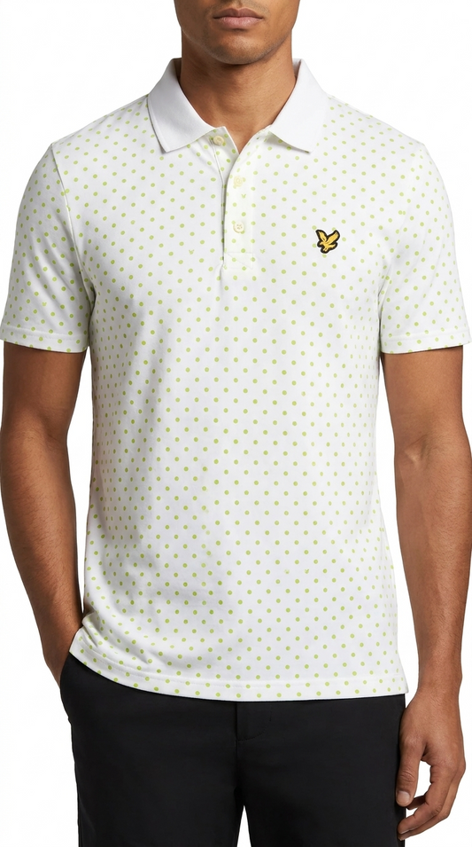 Lyle & Scott Bela Polo Majica sa Zelenim Detaljima