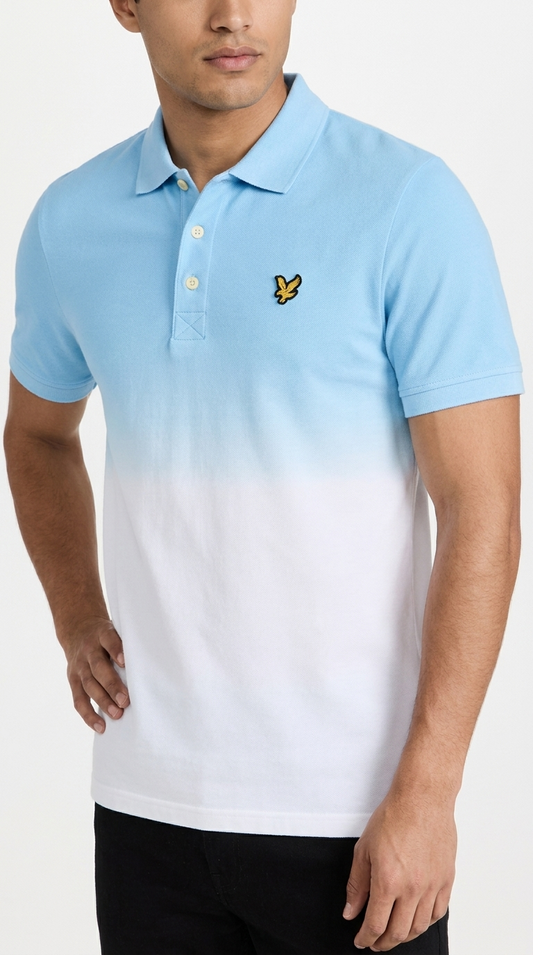 Lyle & Scott Belo-Plava Polo Majica